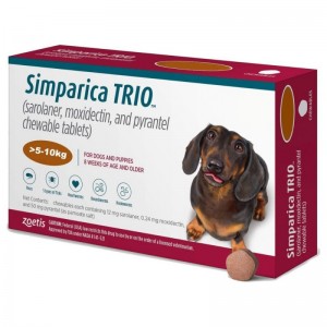 Simparica Trio 11 - 22lbs, 3 Chewable Tablets